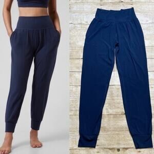 UEC ATHLETA SALUTATION HIGH RISE JOGGERS RICH NAVY BLUE SZ SMALL